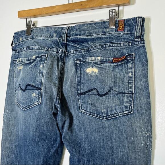 7 For All Mankind Squiggle Bootcut in Vintage Allston Size 31 - Picture 7 of 7